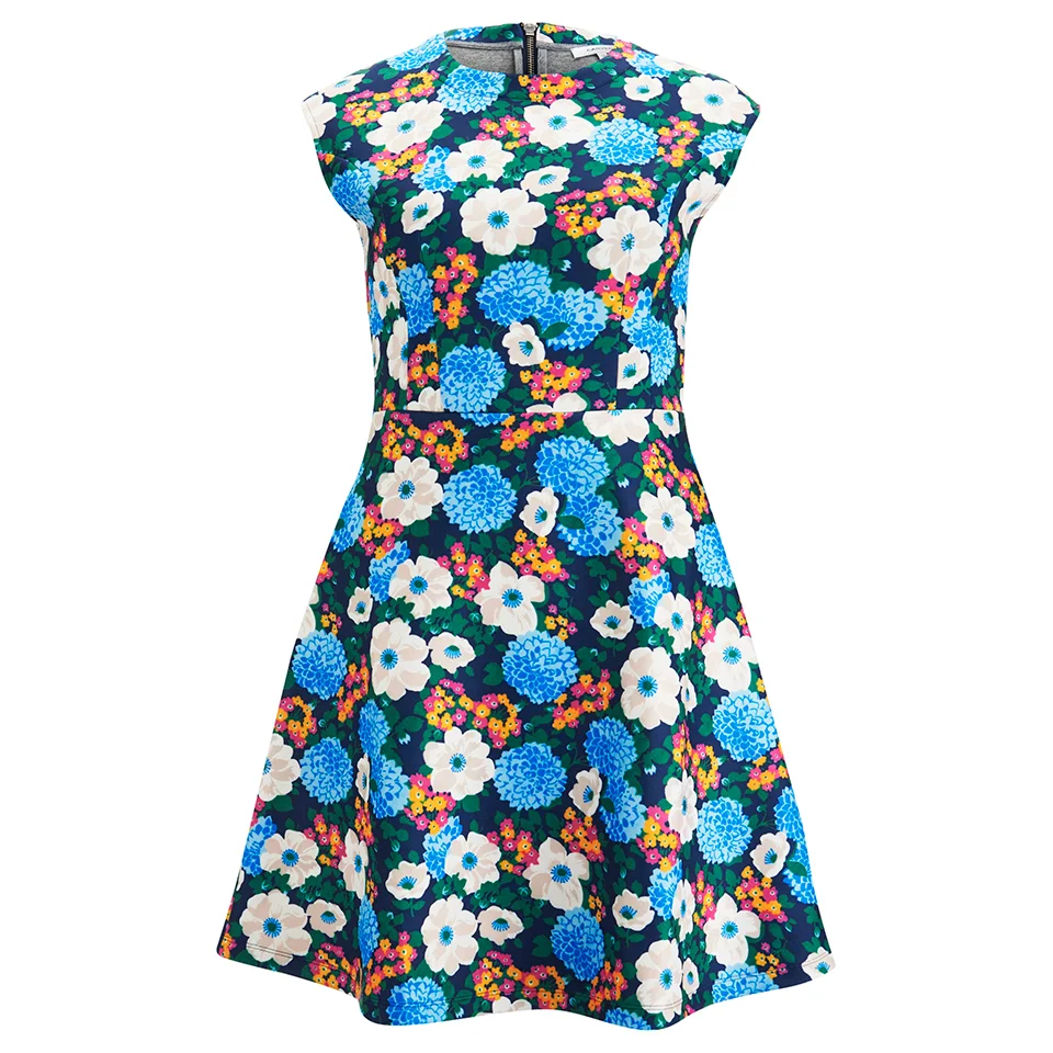 Carven Women's Floral Mini Dress - Multi Image 1