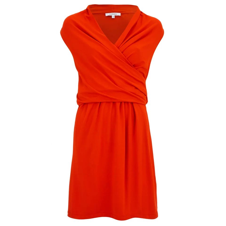 Carven Women's Jersey Mini Dress - Red Image 1