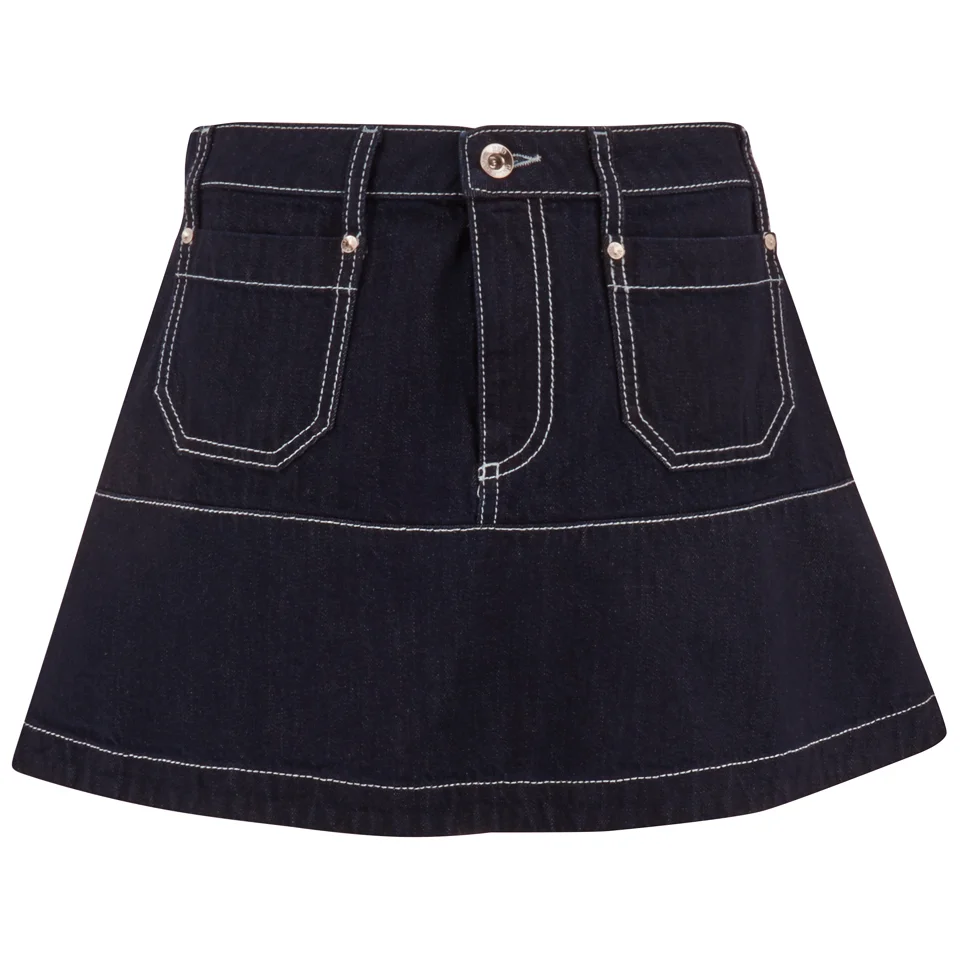 REDValentino Women's Mini Denim Skirt - Blue Image 1