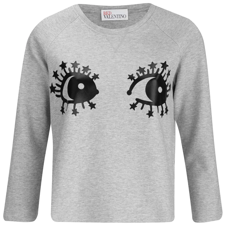 REDValentino Women's Eyes T- Shirt - Grey Image 1
