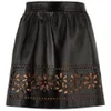 REDValentino Women's Cut Out Leather Skirt - Black - Image 1