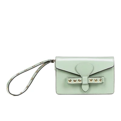 REDValentino Women's Wristlet Clutch Bag - Mint