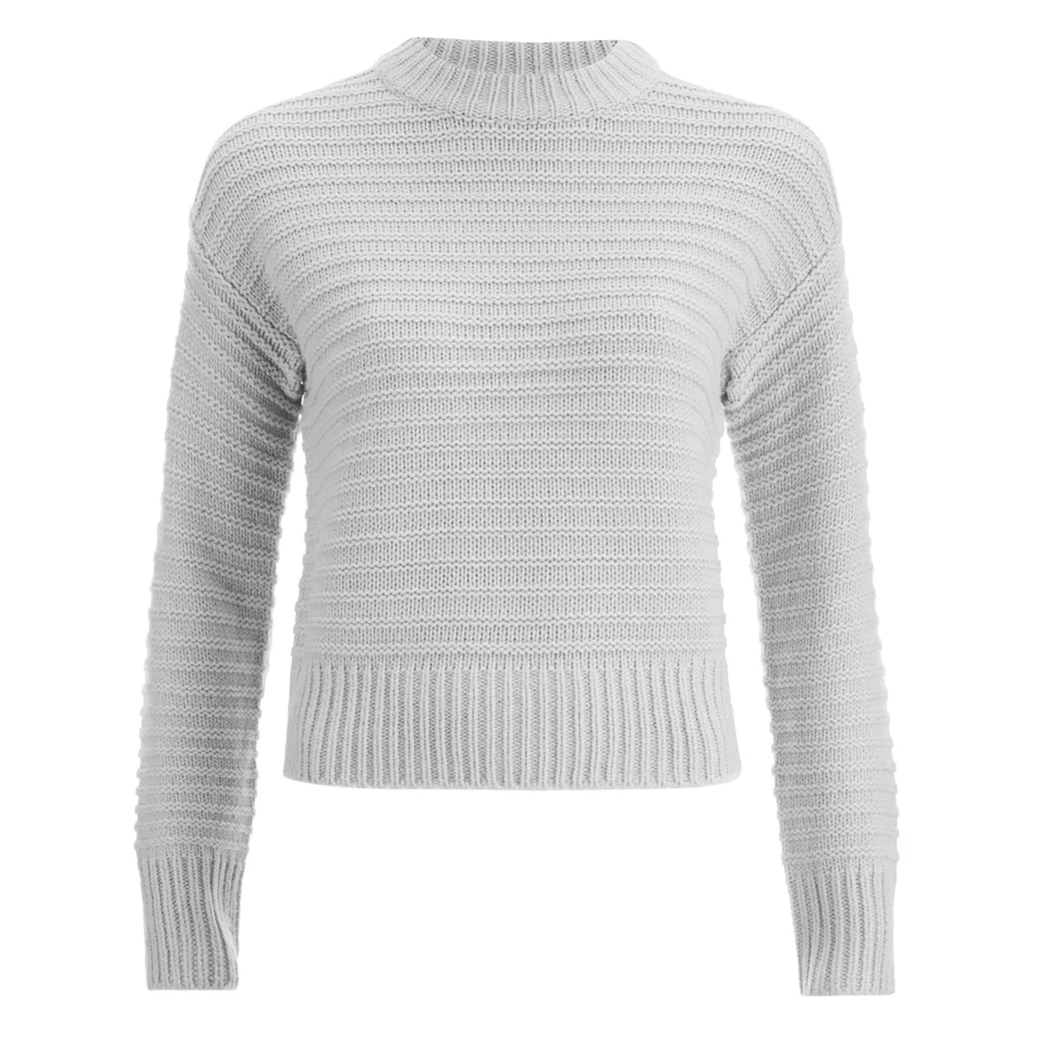 The Fifth Label Women's Cacti Jungle Knit Jumper - Light Grey Marle Image 1