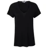 Helmut Lang Women's Cotton Cashmere Jersey Scoop Neck T-Shirt - Black - Image 1