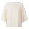 Helmut Lang Women's Scooped Neck Wide Sleeve Top - White - Image 1