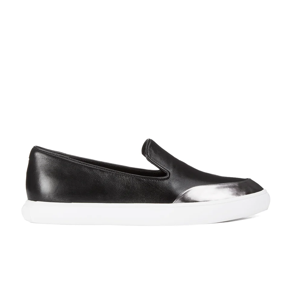 KENZO Women's K-Point Leather Slip-On Low Top Trainers - Black Image 1