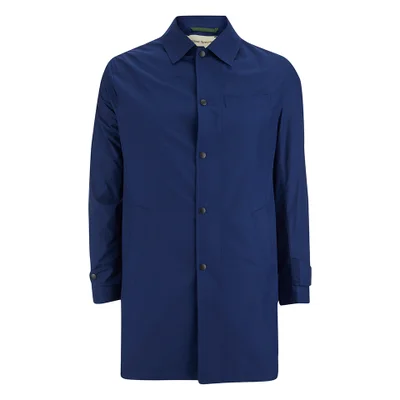 Oliver Spencer Men's Bolt Mac Coat - Lanark Blue