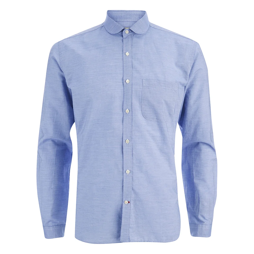 Oliver Spencer Men's Eton Collar Long Sleeve Shirt - Lancaster Blue Image 1