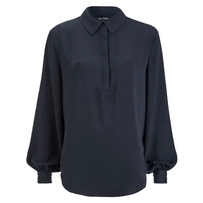 The Fifth Label Women's Stay A While Long Sleeve Shirt - Petrol Blue