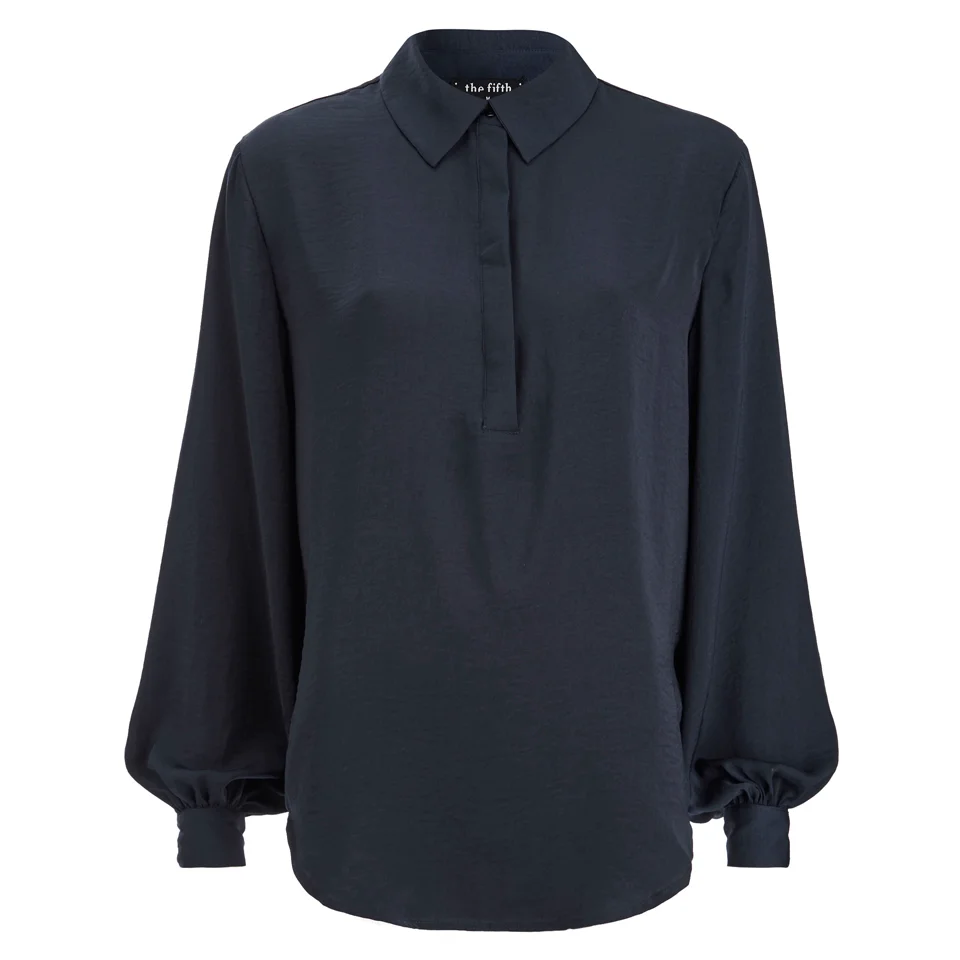 The Fifth Label Women's Stay A While Long Sleeve Shirt - Petrol Blue Image 1
