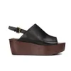 See By Chloé Women's Leather Platform Mules - Black - Image 1