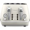 De'Longhi CTI4003.W Distinta 4 Slice Toaster - White Finish - Image 1