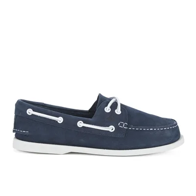 Sperry Men's A/O 2-Eye Washable Leather Boat Shoes - Navy