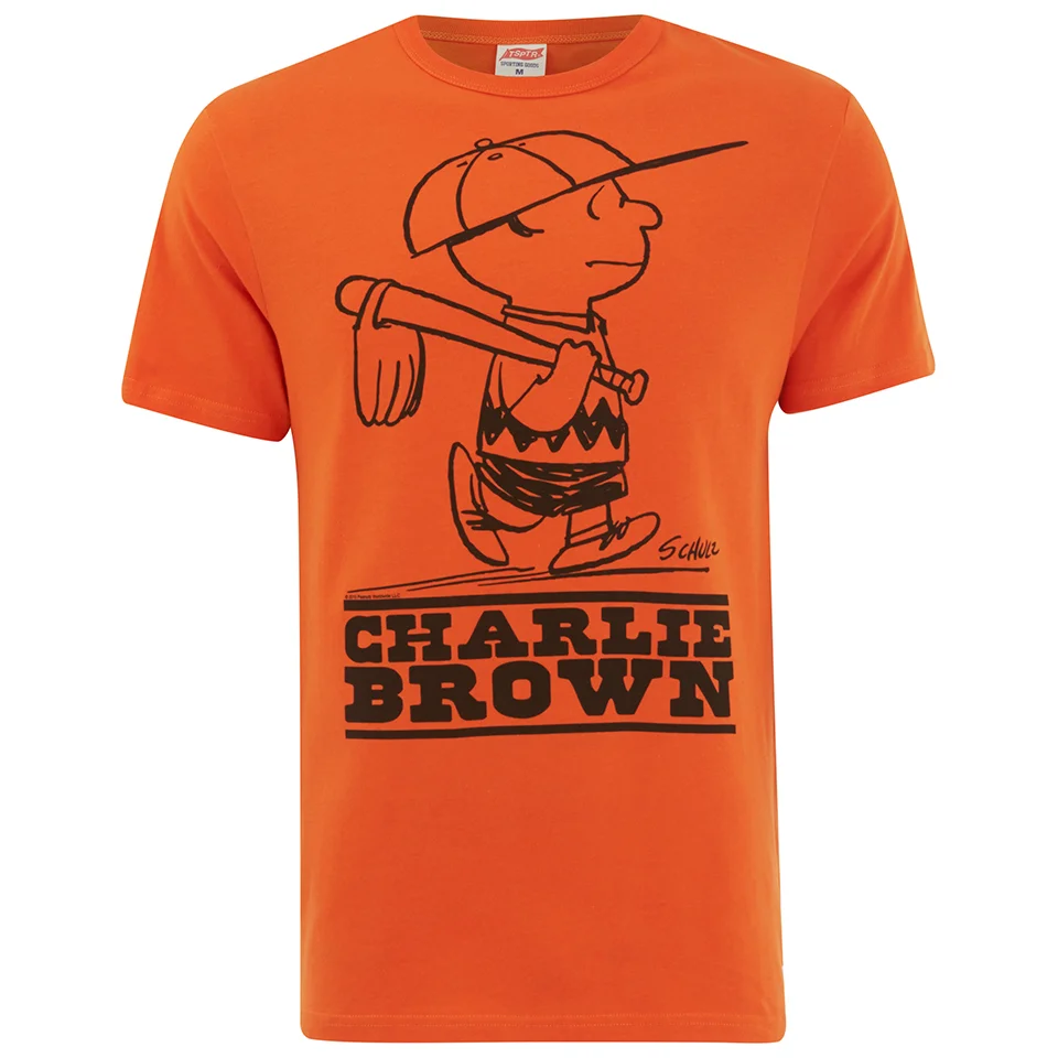 TSPTR Men's Charlie Brown T-Shirt - Orange Image 1