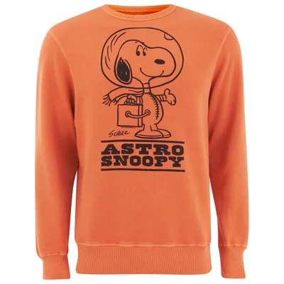 TSPTR Men's Astro Snoopy Crew Neck Sweatshirt - Orange