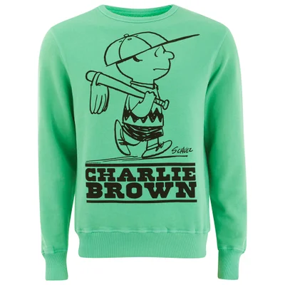 TSPTR Men's Charlie Brown Crew Neck Sweatshirt - Green