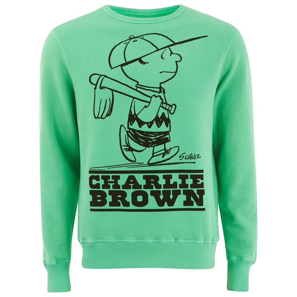 TSPTR Men's Charlie Brown Crew Neck Sweatshirt - Green Image 1