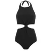 Mara Hoffman Women's Knot Front Cut Out Swimsuit - Black - Image 1