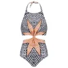 Mara Hoffman Women's Knot Front Cut Out Swimsuit - Starbasket Stone - Image 1