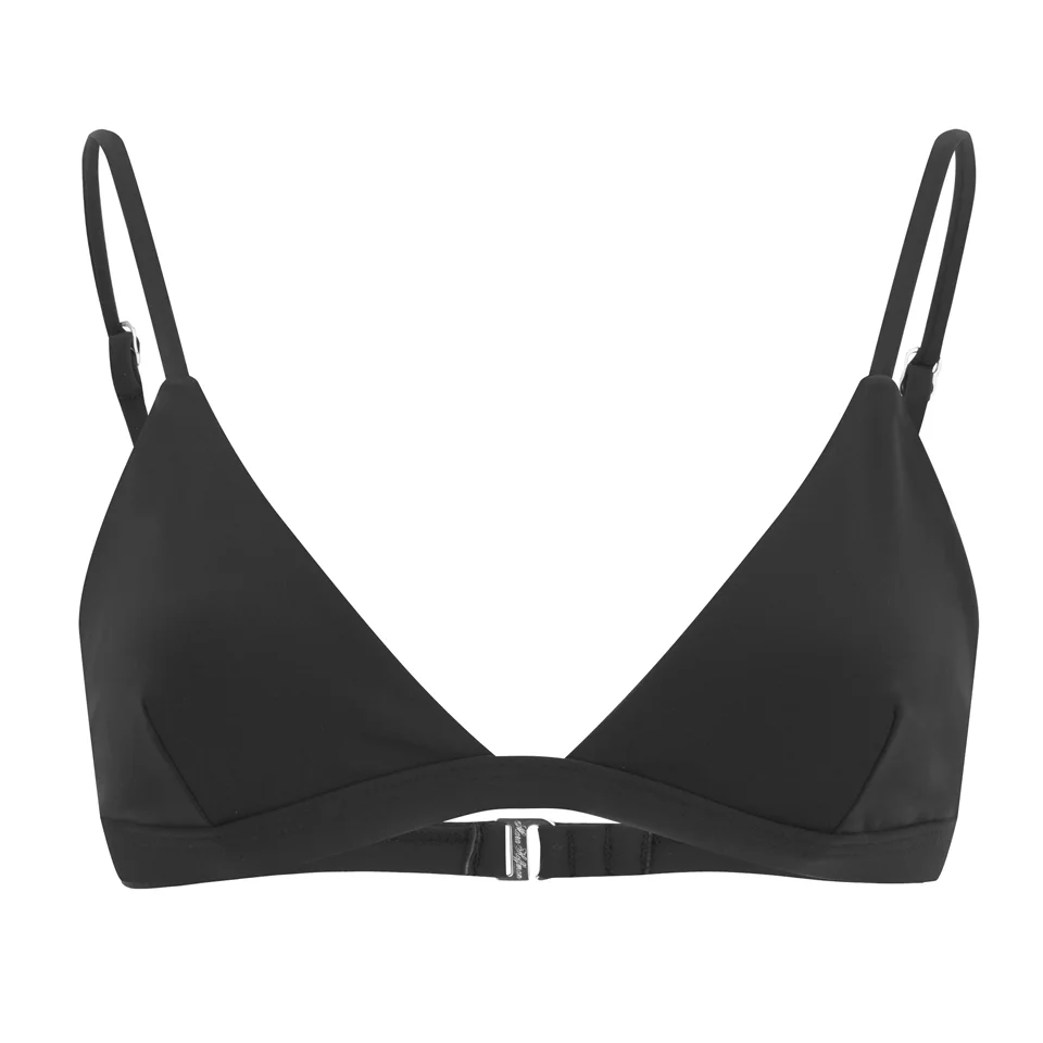 Mara Hoffman Women's Triangle Bralette Bikini Top - Black Image 1