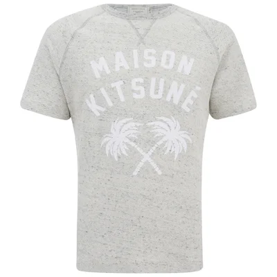 Maison Kitsuné Men's Cotton Fleece T-Shirt - Grey Melange