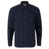 Maison Kitsuné Men's Rib James Long Sleeve Shirt - Dark Navy - Image 1