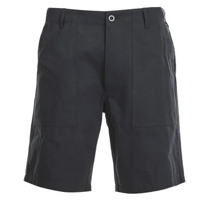 Maison Kitsuné Men's Cotton Worker Shorts - Black