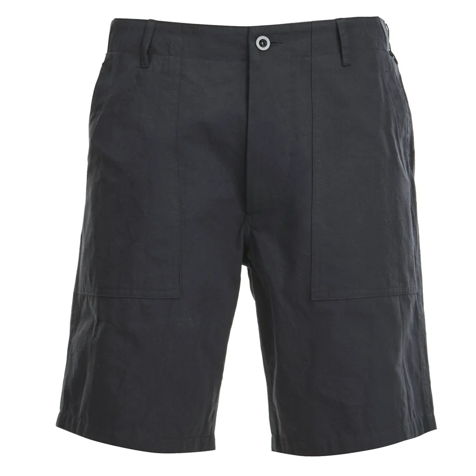 Maison Kitsuné Men's Cotton Worker Shorts - Black Image 1
