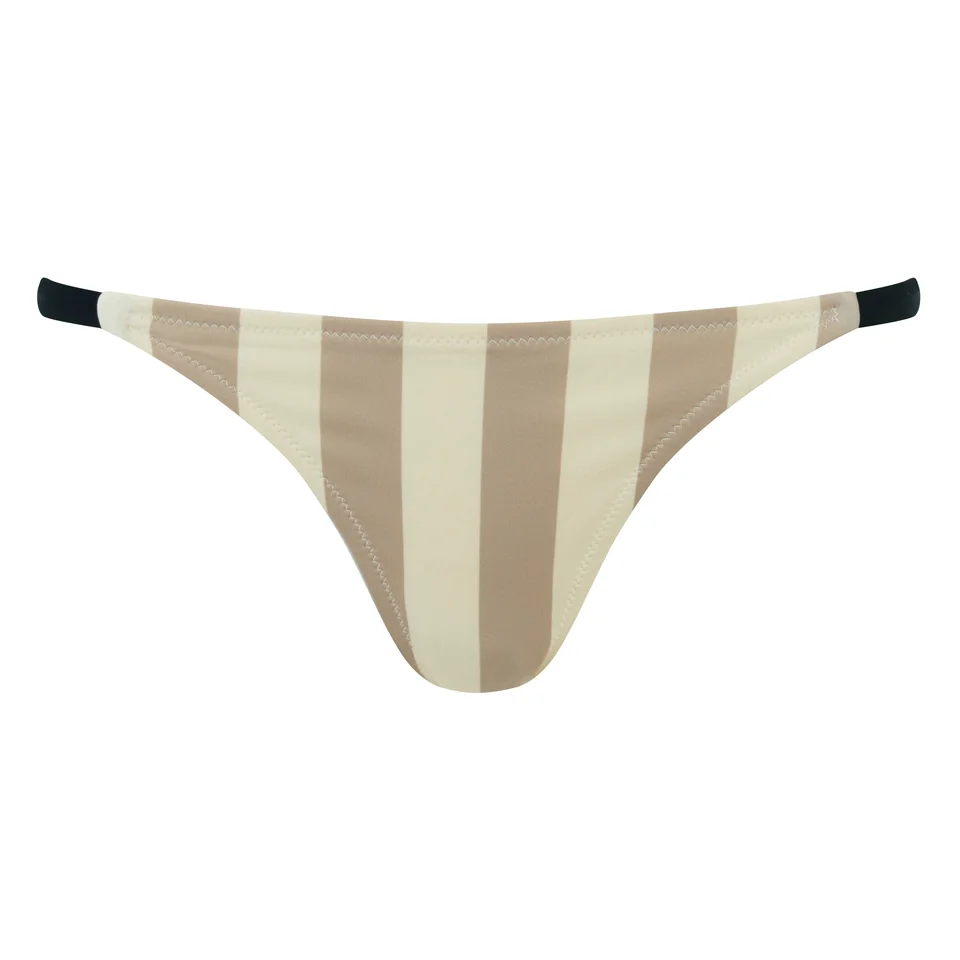 Solid & Striped Women's The Morgan Bikini Bottom - Nude & Cream Image 1