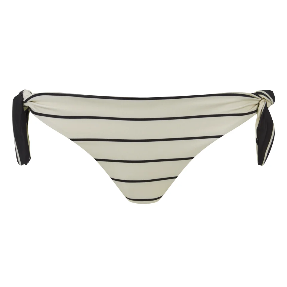 Solid & Striped Women's The Jane Bikini Bottom - Black & Cream Stripe Image 1