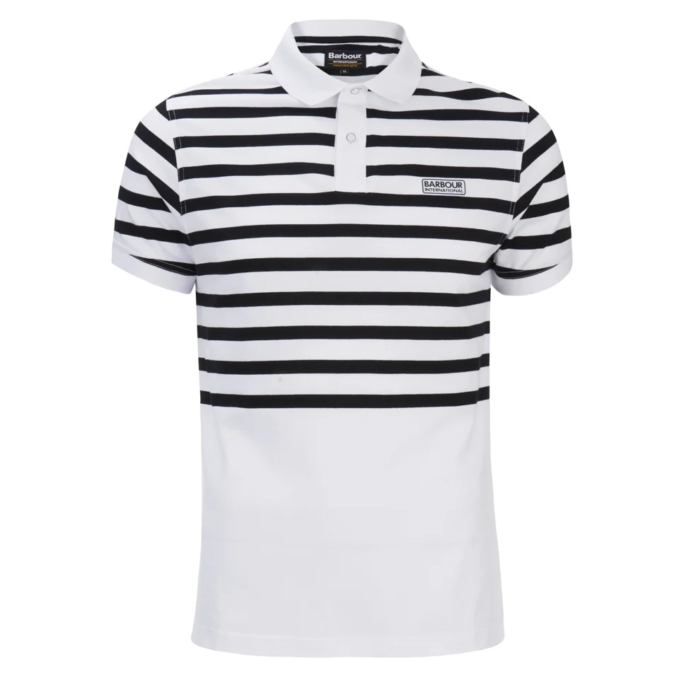 Barbour International Men's Generator Polo Shirt - White Image 1
