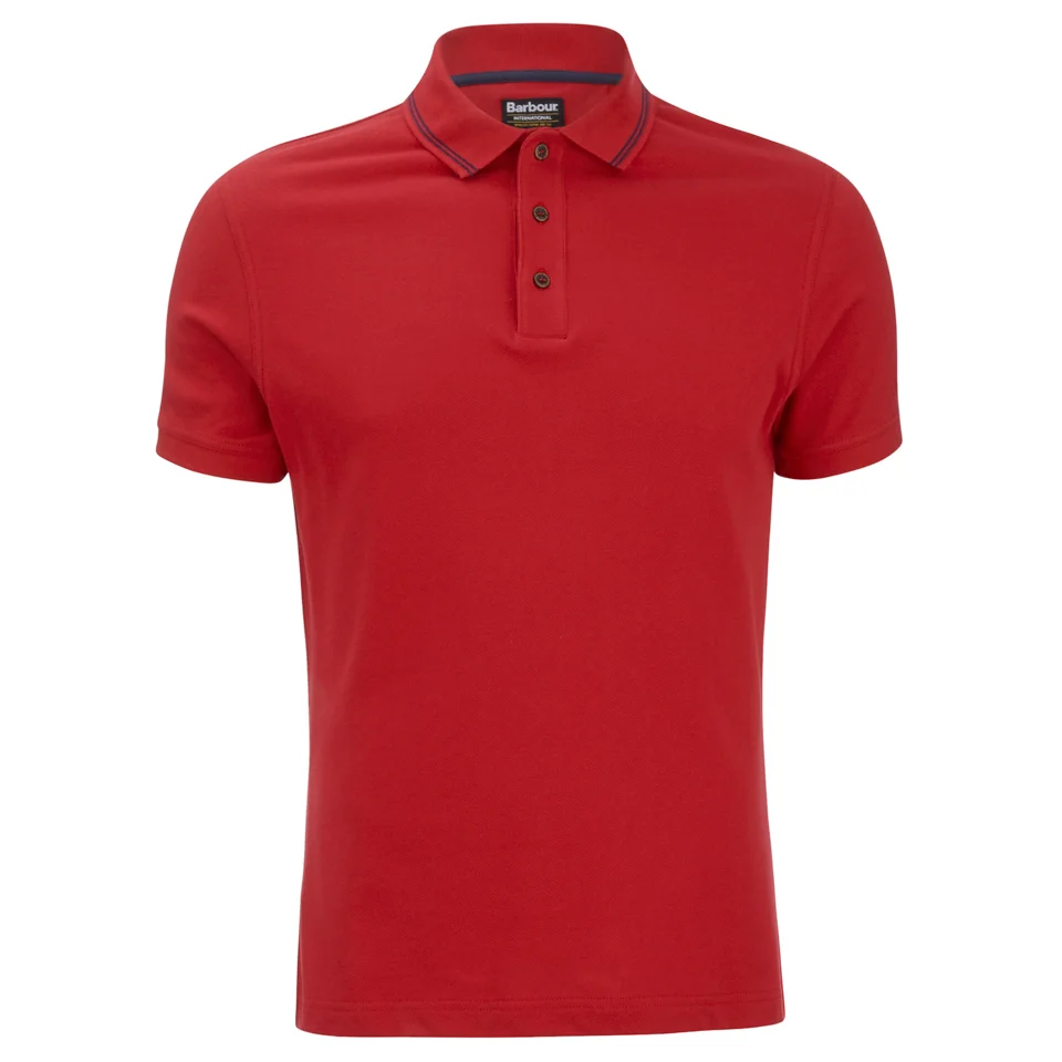 Barbour International Men's Polo Shirt - Chilli Red Image 1