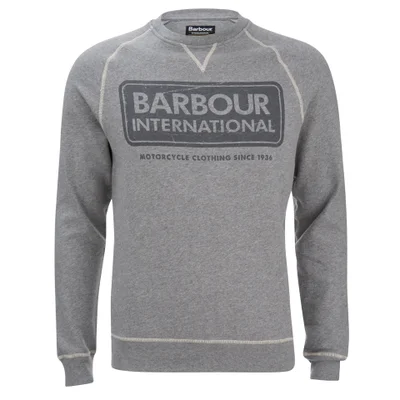 Barbour International Men's Logo Sweatshirt - Grey Marl