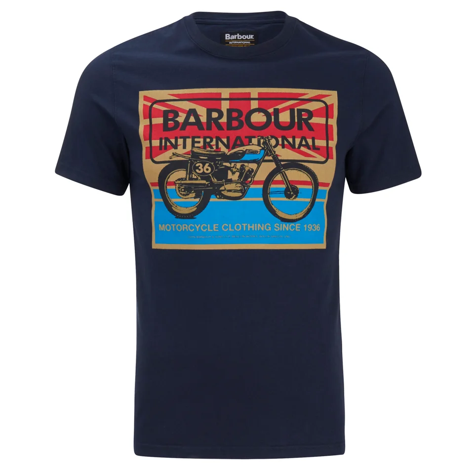 Barbour International Men's 1936 T-Shirt - Navy Image 1