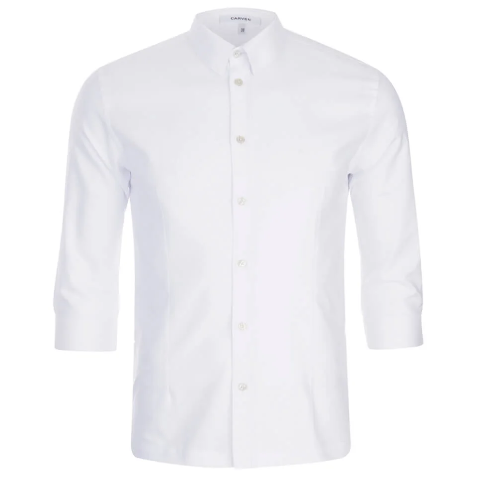 Carven Men's 3/4 Sleeve Shirt - White Image 1