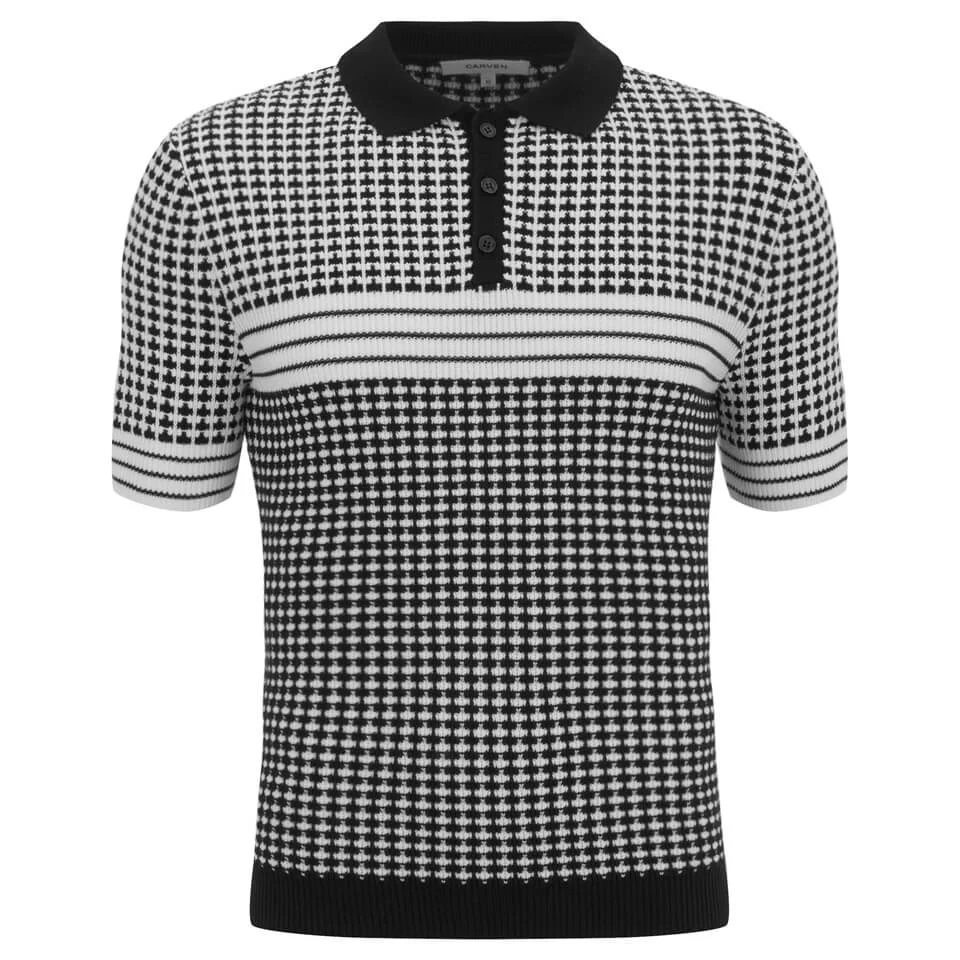 Carven Men's Knitted Polo - Black Image 1