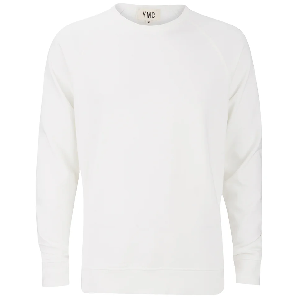 YMC Men's Classic Raglan Sweatshirt - White Image 1