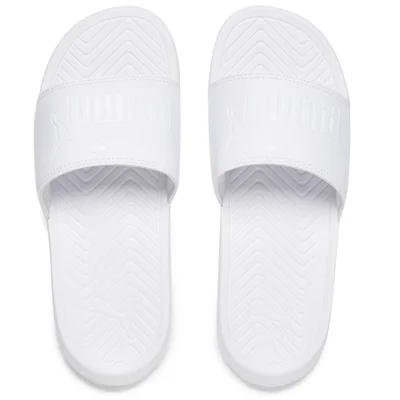 Puma Popcat Slide Sandals - Triple White