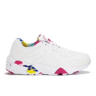 Puma Women's R698 Blur Low Top Trainers - White/Rose Red