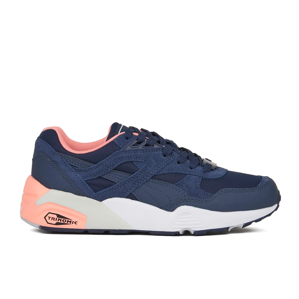 Puma Women's R698 Filtered Low Top Trainers - Peacoat/Pink Image 1