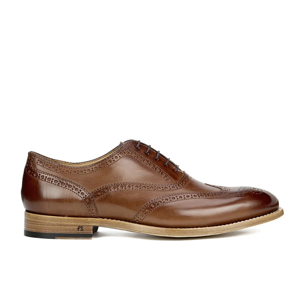 Paul Smith Shoes Men's Christo Leather Brogues - Tan Parma Image 1