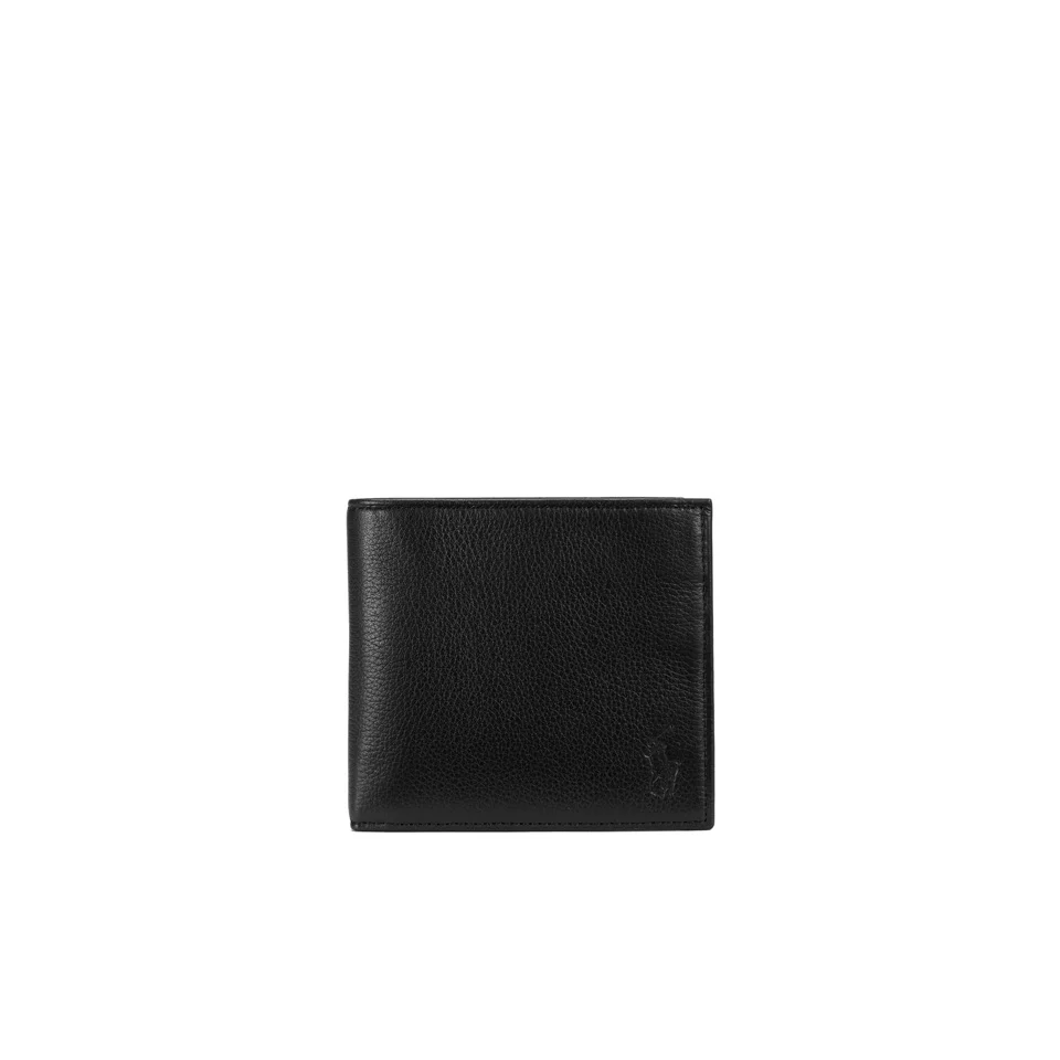 Polo Ralph Lauren Men's Leather Bifold Wallet - Black Image 1