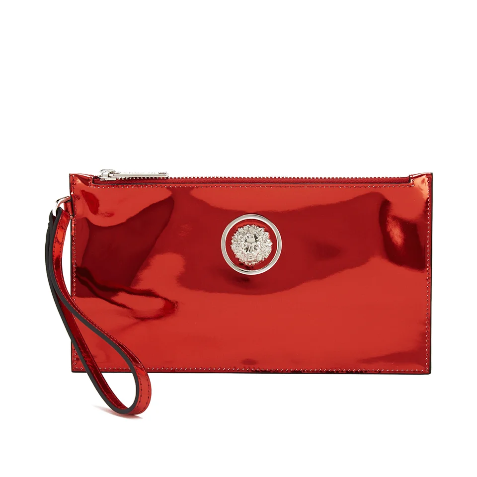 Versus Versace Women's Metallic Clutch Bag - Red Image 1