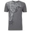 Versace Collection Men's Printed Crew Neck T-Shirt - Grey - Image 1