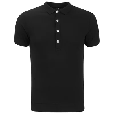 Versus Versace Men's Back Logo Polo Shirt - Black