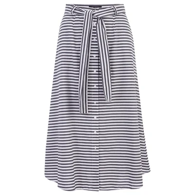 The Fifth Label Women's Familiar Stranger Skirt - Charcoal & White Stripe