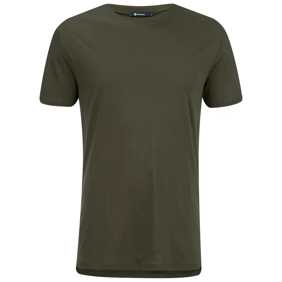 T by Alexander Wang Men's Oversized T-Shirt - Army Image 1