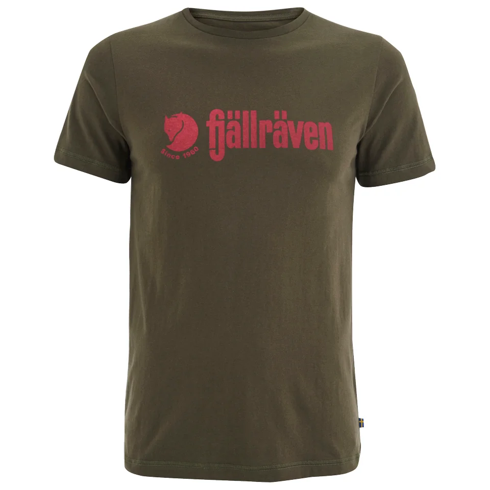 Fjallraven Men's Logo T-Shirt - Olive Image 1