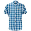Fjallraven Men's Ovik Button Down Short Sleeve Shirt - Lake Blue - Image 1