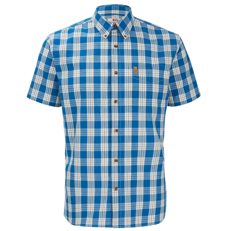Fjallraven Men's Ovik Button Down Short Sleeve Shirt - Lake Blue Image 1